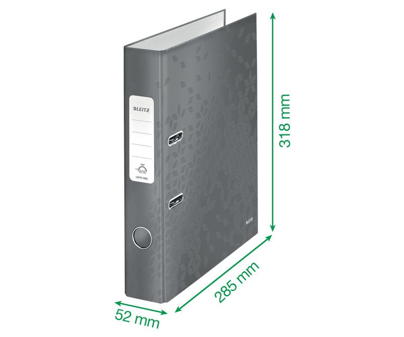 Biblioraft-Leitz-180-WOW-carton-laminat-partial-reciclat-certificare-FSC-A4-52-mm-rosu-0