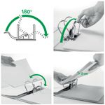 Biblioraft-Leitz-180°-carton-partial-reciclat-certificare-FSC-A3-landscape-80-mm-negru