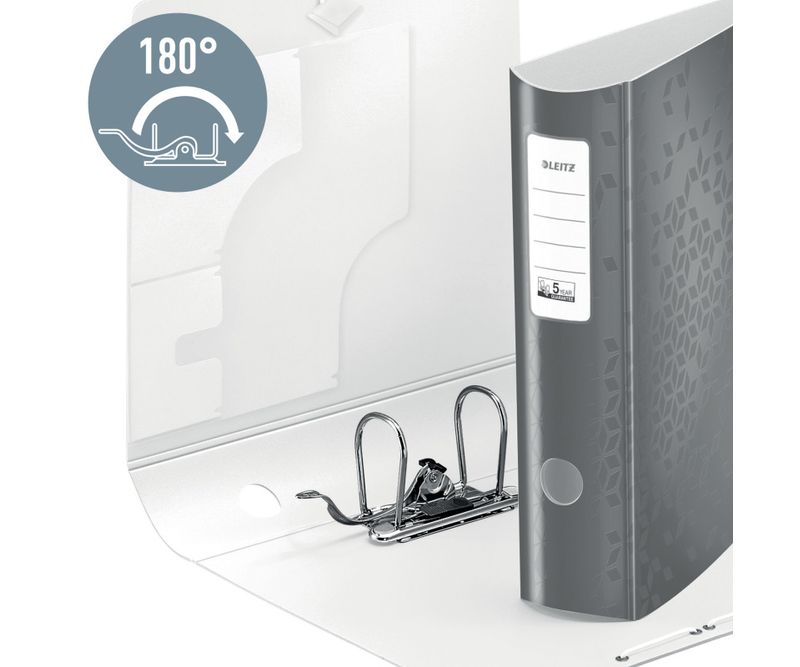 Biblioraft-Leitz-180-Active-WOW-polyfoam-partial-reciclat-A4-82-mm-rosu-0