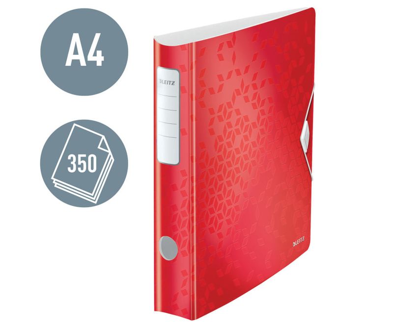 Biblioraft-Leitz-180-Active-WOW-polyfoam-partial-reciclat-A4-65-mm-rosu-0