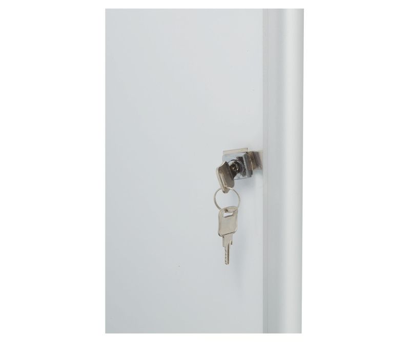 Avizier-NOBO-Premium-Plus-interior-otel-emailat-6x-A4-extra-plat-cu-usa-si-cheie-magnetic-alb