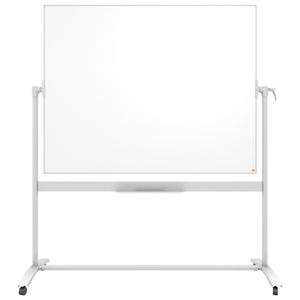 Tabla mobila NOBO Classic, otel emailat, 150x120 cm, magnetica, include marker si tavita, alb