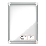 Avizier-NOBO-Premium-Plus-interior-otel-emailat-4x-A4-cu-usa-si-cheie-magnetic-alb