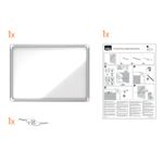 Avizier-NOBO-Premium-Plus-interior-otel-emailat-4x-A4-cu-usa-si-cheie-magnetic-alb