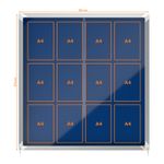 Avizier-NOBO-Premium-Plus-interior-material-textil-12x-A4-geam-glisant-si-cheie-albastru