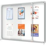 Avizier-NOBO-Premium-Plus-interior-otel-emailat-18x-A4-geam-glisant-si-cheie-magnetic-alb