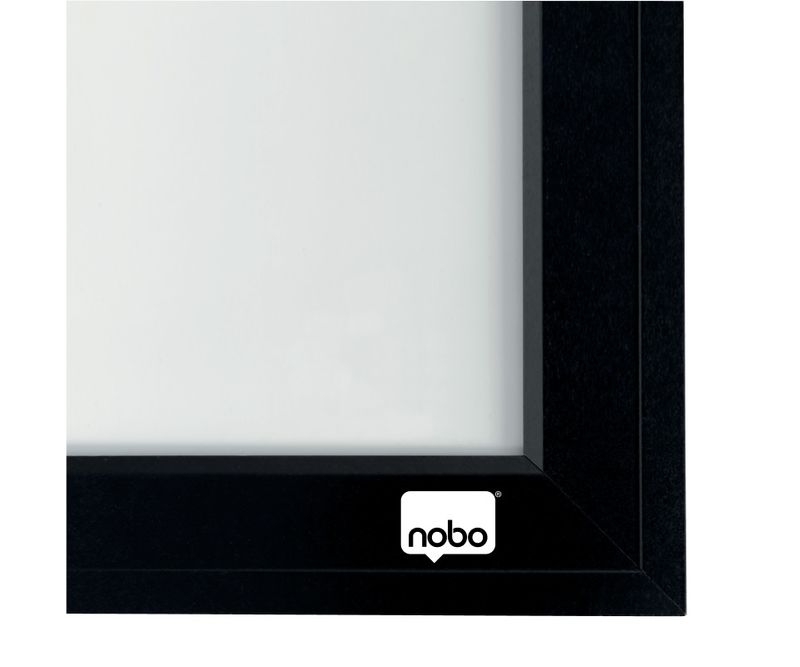 Tabla-NOBO-58x43-cm-magnetica-include-marker-si-magneti-alb-rama-lata-neagra