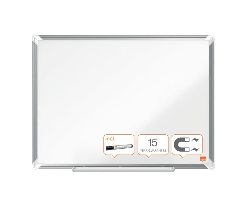 Tabla-NOBO-Premium-Plus-otel-lacuit-60x45-cm-magnetica-include-marker-si-tavita-alb