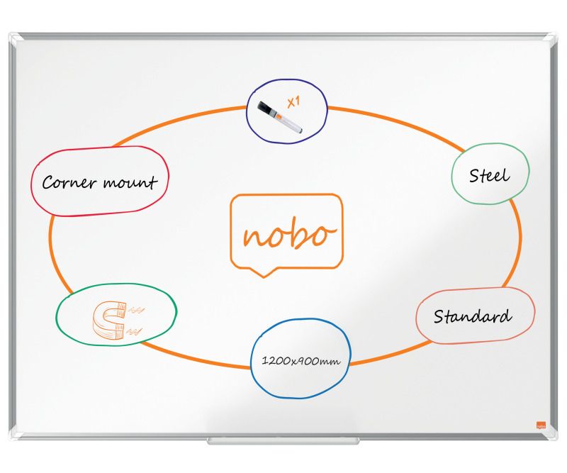 Tabla-NOBO-Premium-Plus-otel-lacuit-120x90-cm-magnetica-include-marker-si-tavita-alb