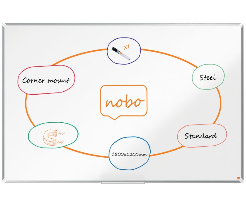 Tabla-NOBO-Premium-Plus-otel-lacuit-180x120-cm-magnetica-include-marker-si-tavita-alb