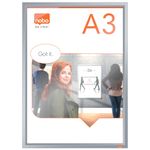 Rama-pentru-perete-NOBO-Impression-Pro-aluminiu-cu-clip-A3-gri