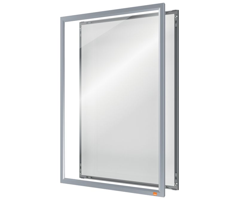 Rama-pentru-perete-NOBO-Impression-Pro-aluminiu-cu-clip-A3-gri