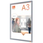 Rama-pentru-perete-NOBO-Impression-Pro-aluminiu-cu-clip-A3-gri