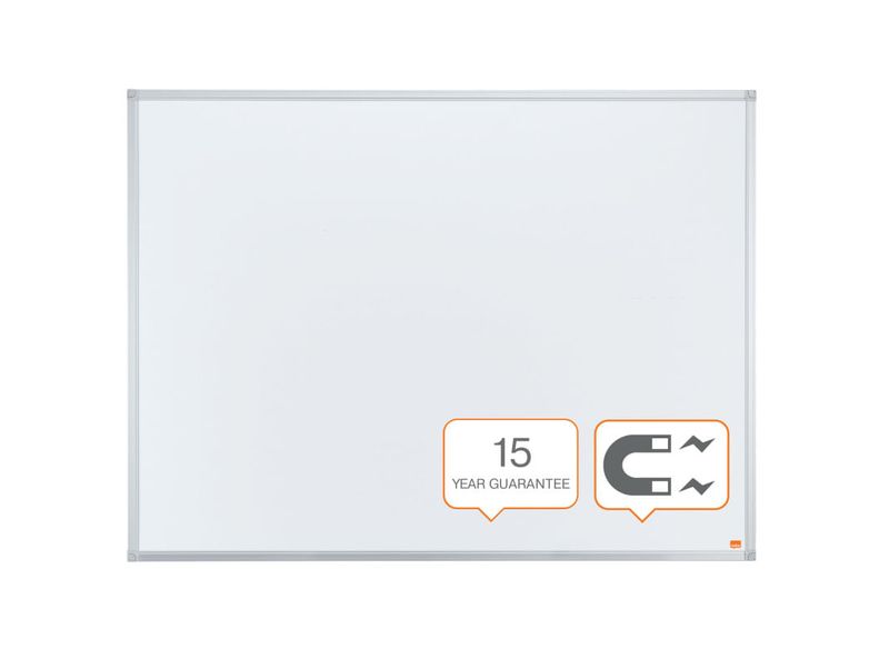 Tabla NOBO Essentials, otel lacuit, 120x90 cm, magnetica, include