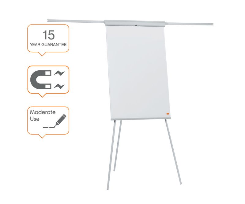 Flipchart-NOBO-Essentials-otel-lacuit-brate-extensibile-si-trepied-magnetic-alb