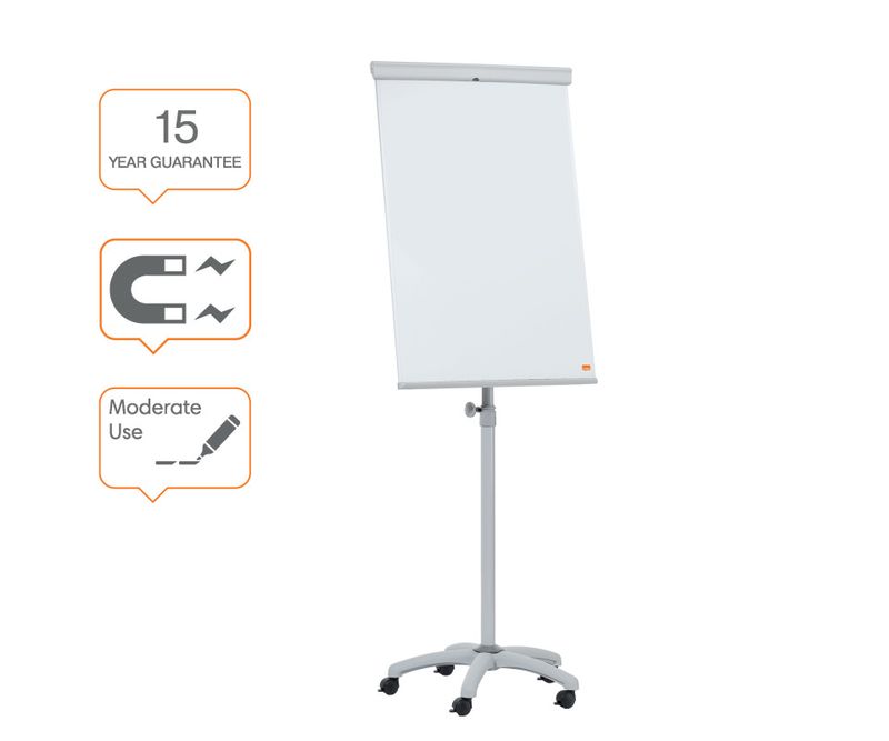 Flipchart-mobil-NOBO-Essentials-otel-lacuit-magnetic-alb