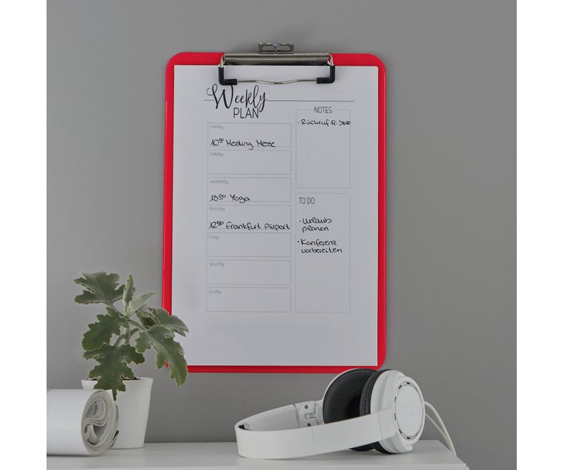 Clipboard-Leitz-WOW-simplu-PS-A4-100-coli-rosu