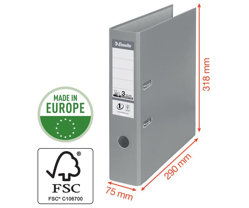 Biblioraft-Esselte-No-1-Power-PP-PP-partial-reciclat-certificare-FSC-A4-75-mm-galben-5