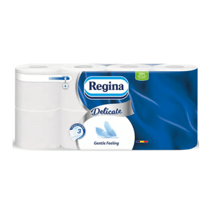 Hartie igienica 3 straturi 8 role Regina Delicate