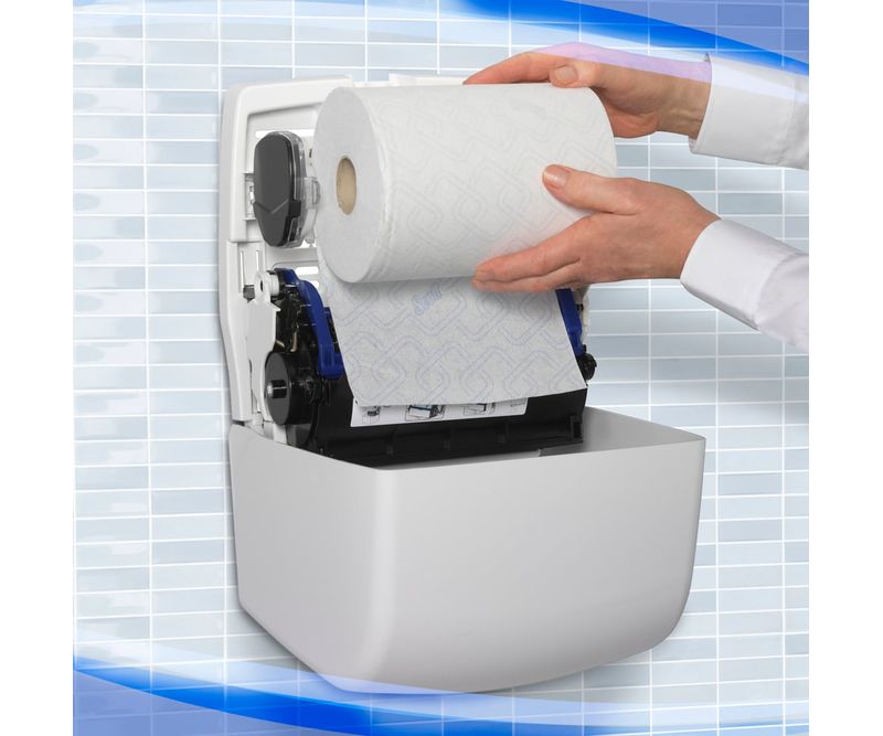 Dispenser-slim-pentru-prosoape-hartie-Kimberly-Aquarius