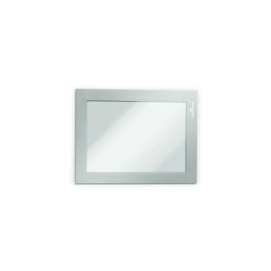 Display autoadeziv magnetic Durable Duraframe A6 2 bucati/set argintiu