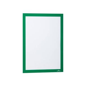 Display autoadeziv magnetic Durable Duraframe A4 2 bucati/set verde