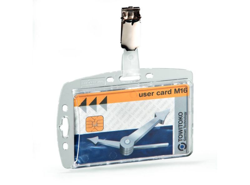 Suport card acces Durable 54 x 87 mm 25 bucati/set - Dacris.net