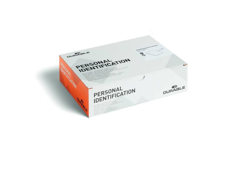 Suport card acces Durable 54 x 87 mm 25 bucati/set - Dacris.net