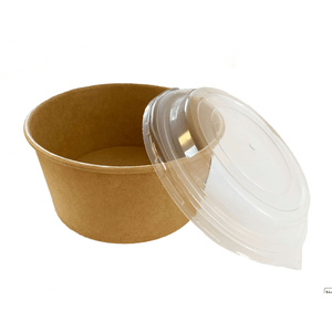 Caserola carton kraft cu capac 38OZ 25 buc/set