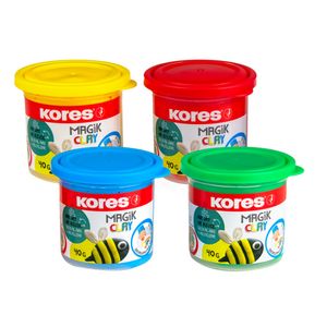 Plastilina modelaj 4 x 40 g culori intense Kores