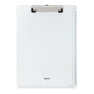 Clipboard simplu metal cu rigla Deli