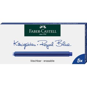 Cartuse cerneala mari albastre 5 buc/cutie Faber-Castell