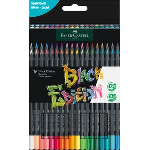 Creioane colorate 36 culori Black Ed Faber-Castell