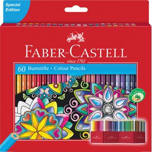 Creioane colorate 60 cul Editie Sp Faber-Castell