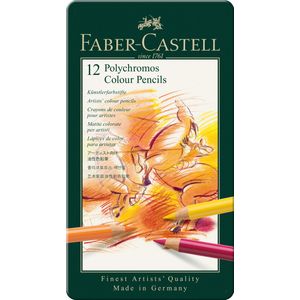 Creioane colorate 12 cul Polychromos Faber-Castell