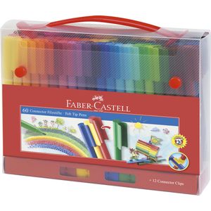 Carioci 60 culori Connector Cut cadou Faber-Castell