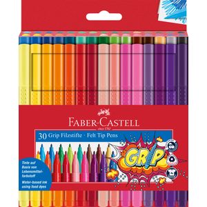 Carioci 30 culori grip Faber-Castell