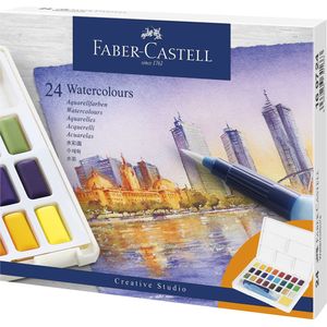 Acuarele 24 culori Creative Studio Faber-Castell