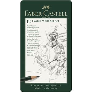 Set arta 12 buc creion Grafit9000 Faber-Castell