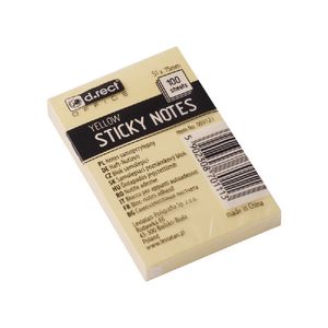 Notes adeziv 75 x 51 mm galben D.Rect