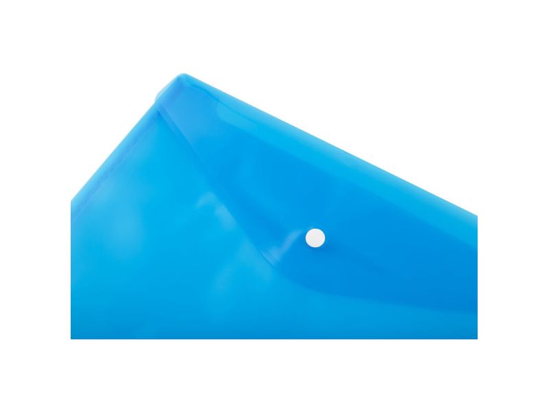 Mapa A4 plastic transparent albastru cu capsa 5530 D.Rect - Dacris.net