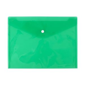 Mapa A4 plastic transparent cu capsa 5530 verde D.Rect