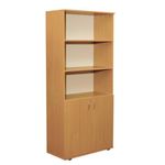 Dulap-cu-rafturi-2-usi-inferioare-tip-biblioteca-802-x-403-x-1816-mm