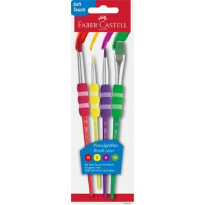 Pensule Soft Touch 4buc/set Faber-Castell