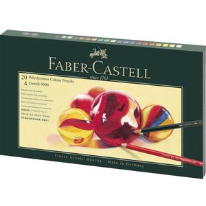 Set cadou 20 Creioane color polychromos+4 cr grafit+acc