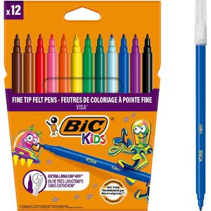 Carioci lavabile Visa 2 mm 12 buc BIC Kids