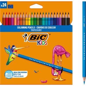 Creioane colorate Tropicolors 2.9 mm 24 buc BIC Kids