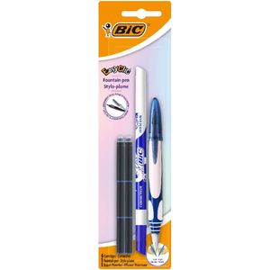 Stilou Easy Clic + 6 rezerve cerneala + 1 pic BIC