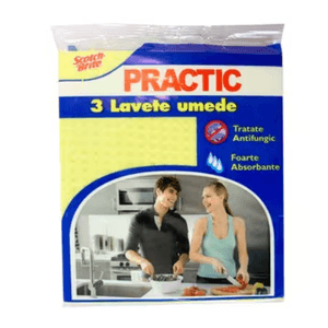 Lavete umede practic  Scotch-Brite 3 buc