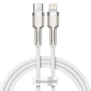 Cablu Baseus Type-C la Lightning 1m alb